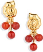 Madewell Demi-Fine Beaded Cluster Shell Stud Earrings