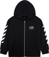 Off-White Kids' Diag Full Zip Graphic Hoodie
