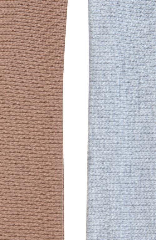 Bp. 3-pack Soft Rib Headbands In Grey- Brown- Black