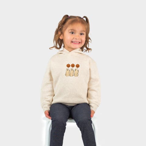 Ghosts With Pumpkins Toddler Hoodie