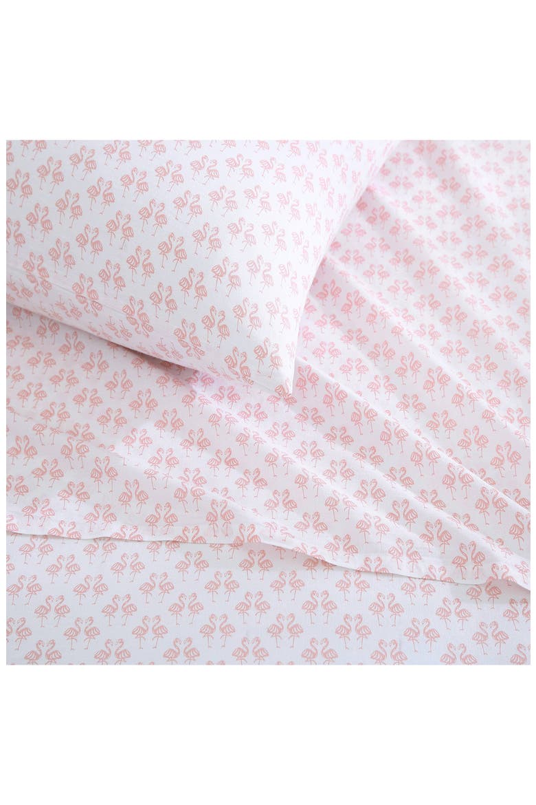 Flamingle 4-Piece Sheet Set, Alternate, color, SORBET