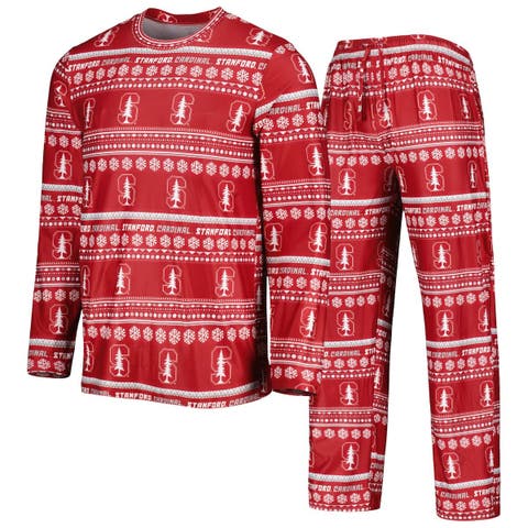Men's Concepts Sport Cardinal Stanford Cardinal Swivel Long Sleeve T-Shirt & Pants Sleep Set