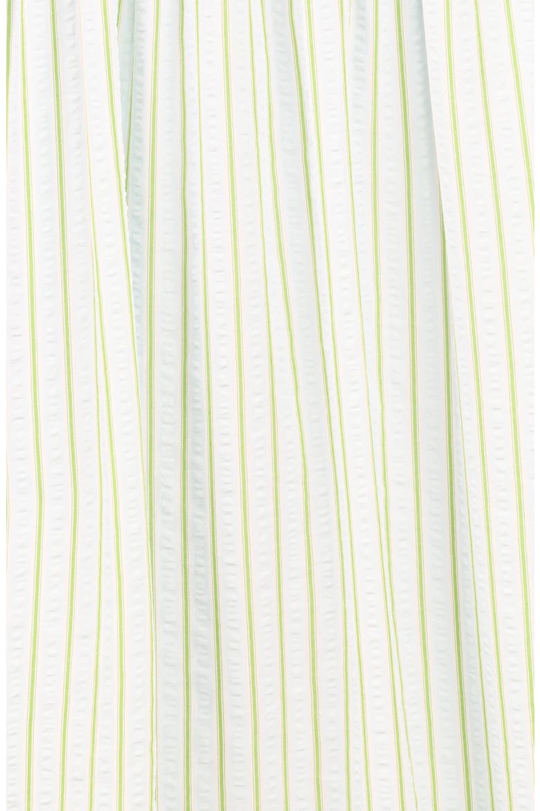 Ronnie Stripe Short Sleeve Midi Dress, Alternate, color, GREEN BLUE STRIPE