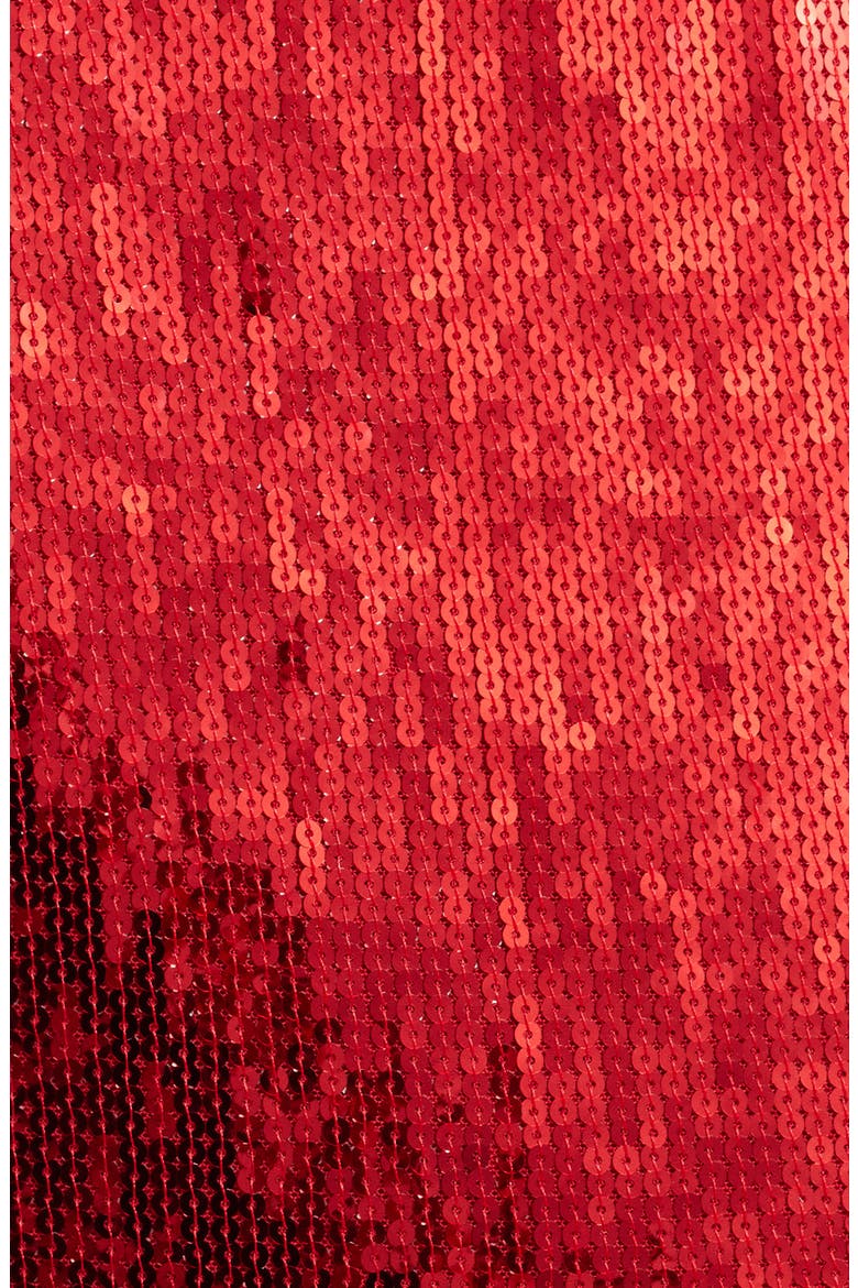 Ihmollia Sequin Fringe Skirt, Alternate, color, RED