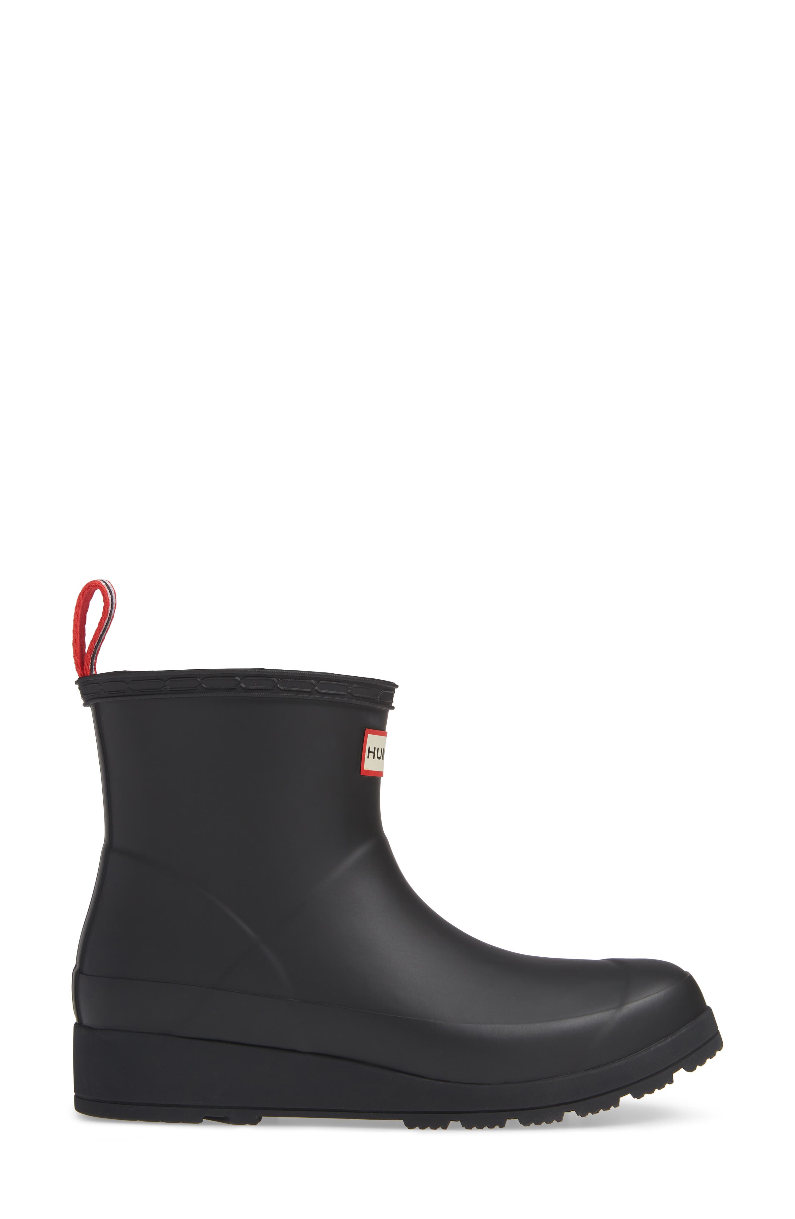 Hunter Original Play Waterproof Rain Bootie, Alternate, color, Black