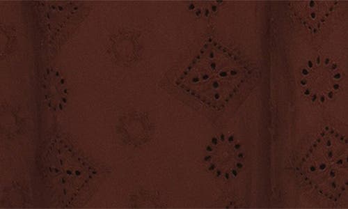 Petal And Pup Petal & Pup Odessa Cotton Eyelet Maxi Dress In Brown