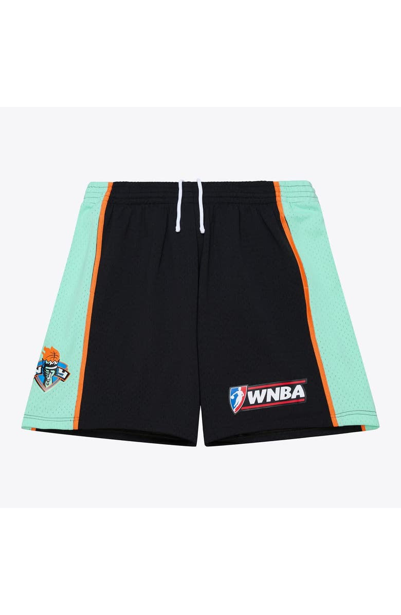 Mitchell & Ness Men's Mitchell & Ness Black New York Liberty 1999 Court Origins Swingman Shorts, Main, color, Black
