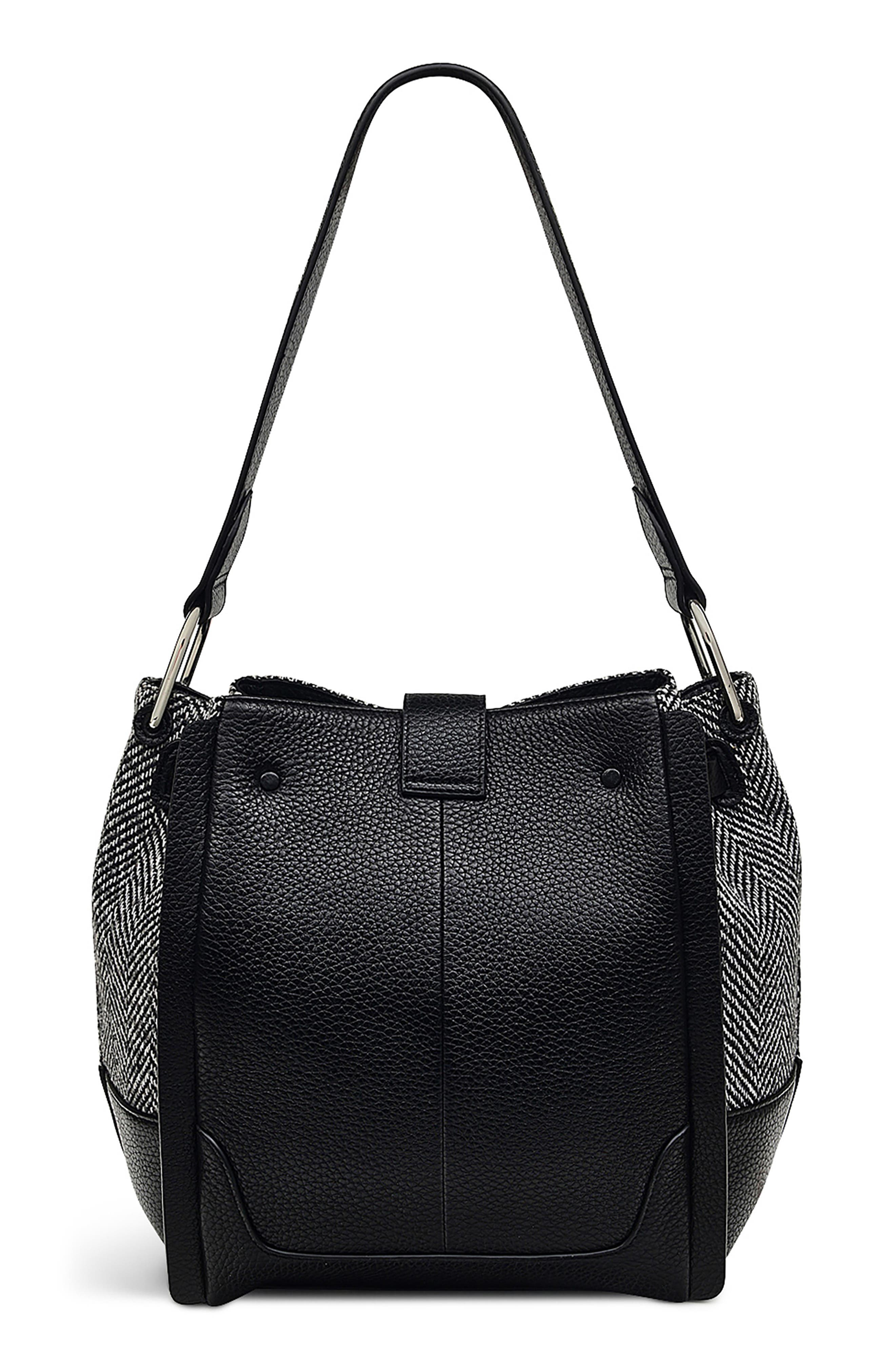 Radley Sloane Street Herringbone Medium Crossbody Bag, Alternate, color, Black