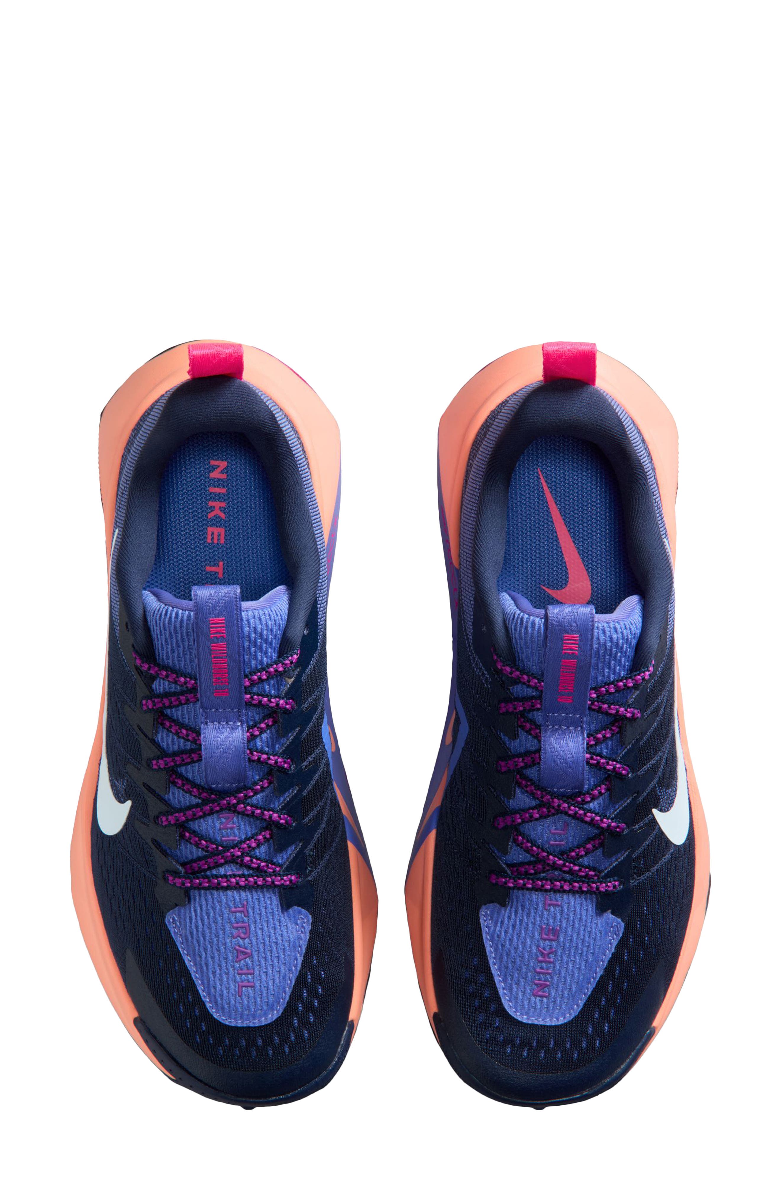 Nike Reactx Wildhorse 12 Trail Running Shoe, Alternate, color, Medium Navy/ Hydro Blue