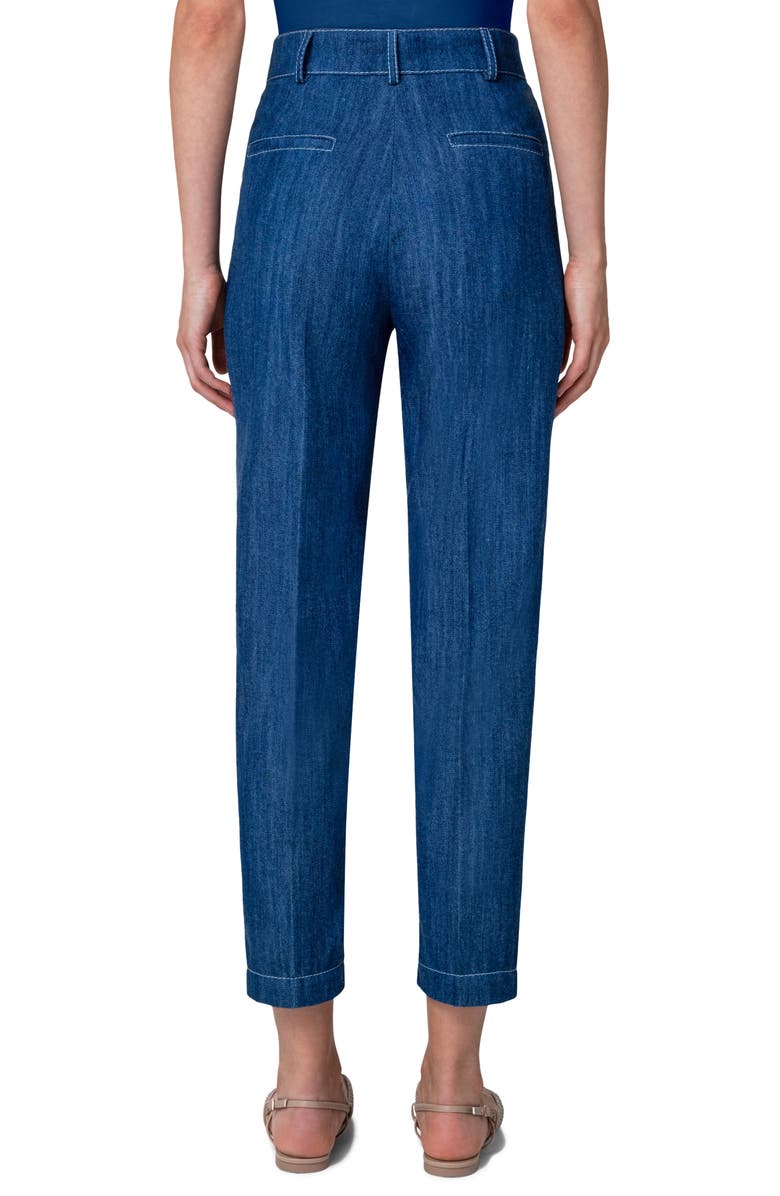 Akris punto Feryn Tapered Leg Stretch Denim Ankle Jeans, Alternate, color,