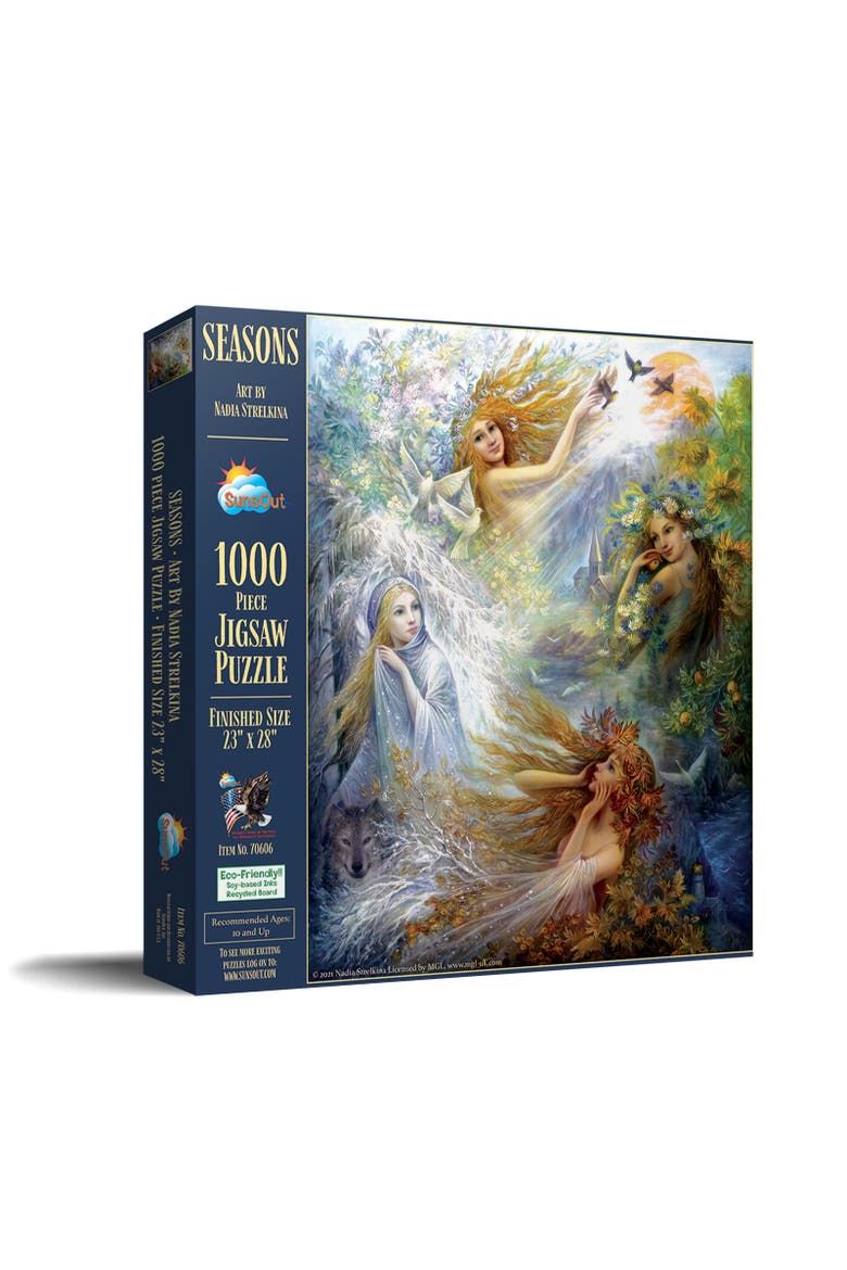 Seasons 1000 piece Jigsaw Puzzle for Adults, Main, color, Multicolor
