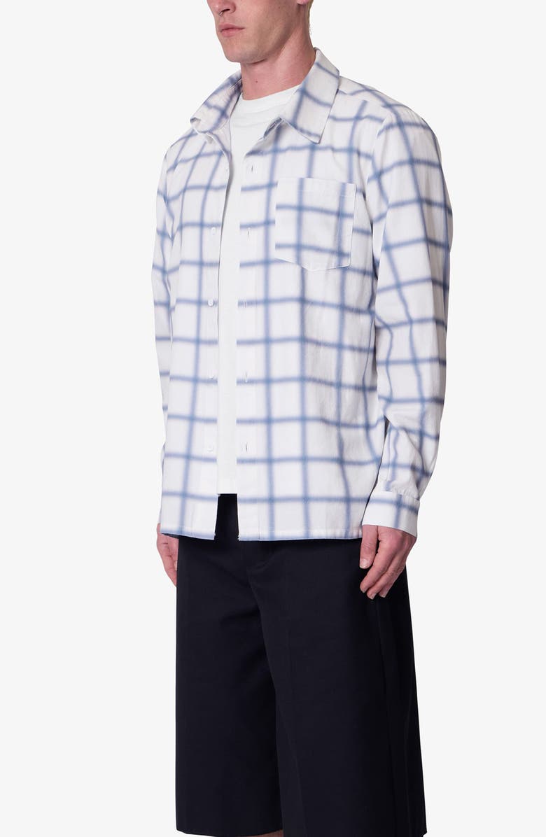 mnml Check Flannel Button-Up Shirt, Alternate, color, 