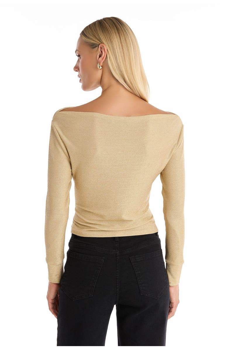 The Noli Shop Victoria Shimmer Top, Alternate, color, Gold