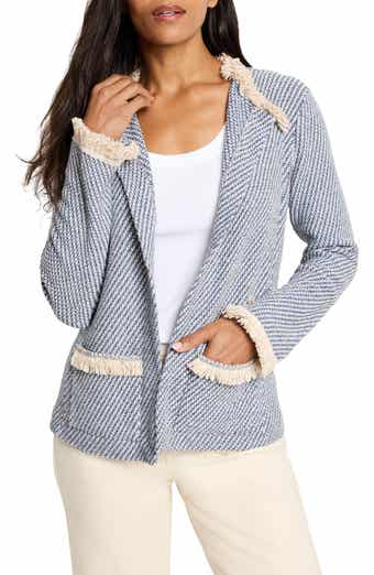 NIC+ZOE Plaid Fringe Mix Knit Jacket | Nordstrom NIC+ZOE Plaid Fringe Mix Knit Jacket | Nordstrom