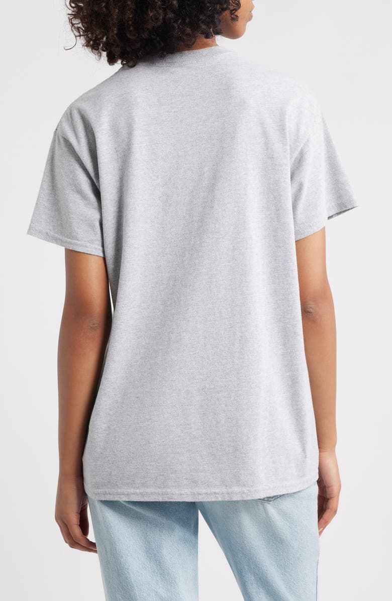 Vinyl Icons Peanuts<sup>®</sup> Football Cotton Graphic T-Shirt, Alternate, color, Heather Grey