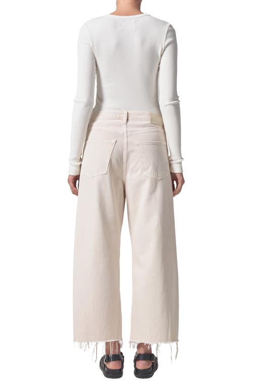 Shop Citizens Of Humanity Ayla Raw Hem High Waist Baggy Crop Wide Leg Jeans