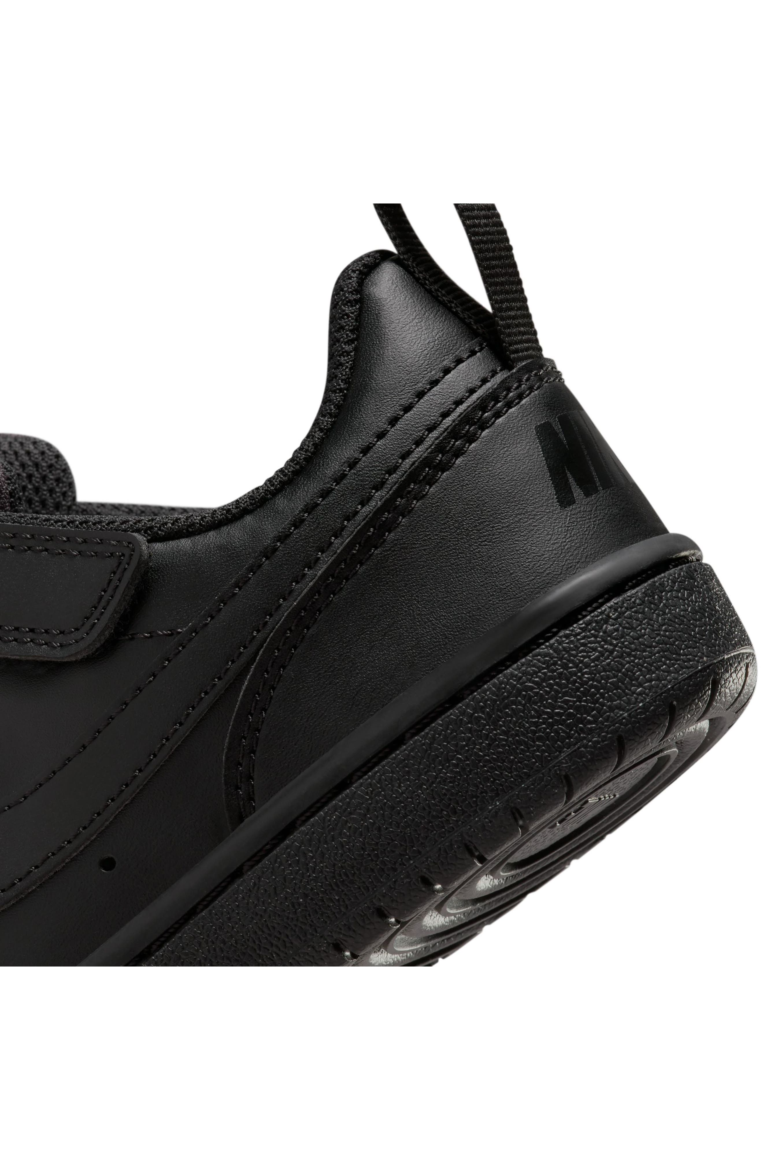 Nike Kids' Court Borough Low Recraft Sneaker, Alternate, color, Black/ Black/ Black