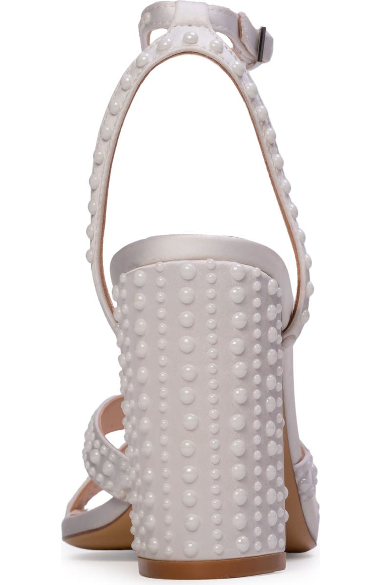 Anne Barge Perle Sandal, Alternate, color, White Satin