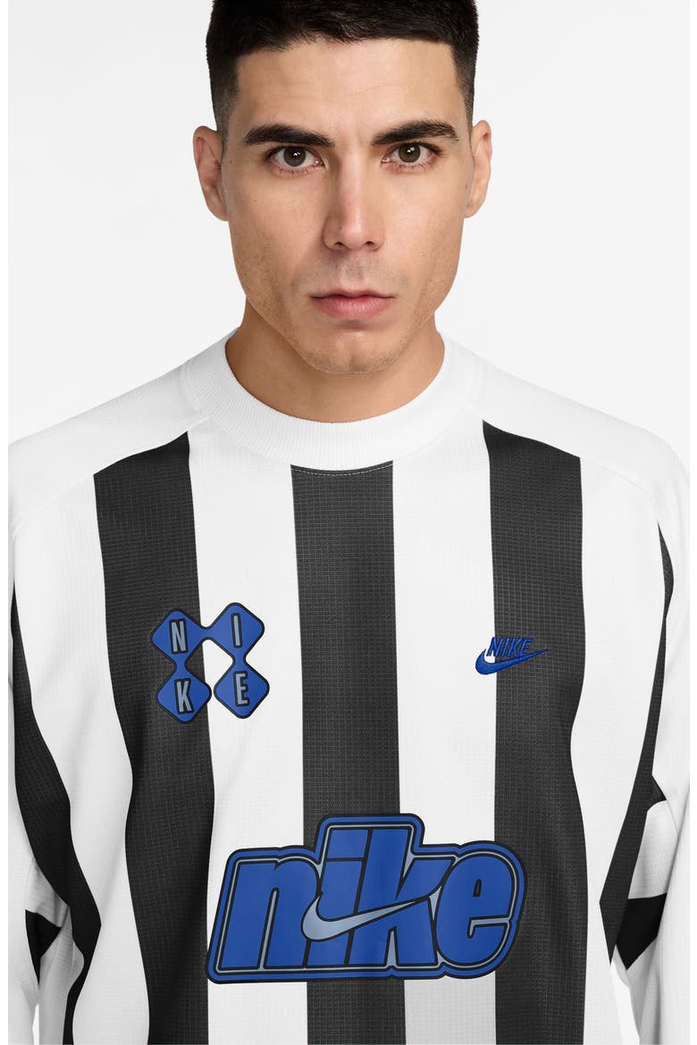 Goalie Raglan Sleeve Top, Alternate, color, BLACK/ WHITE