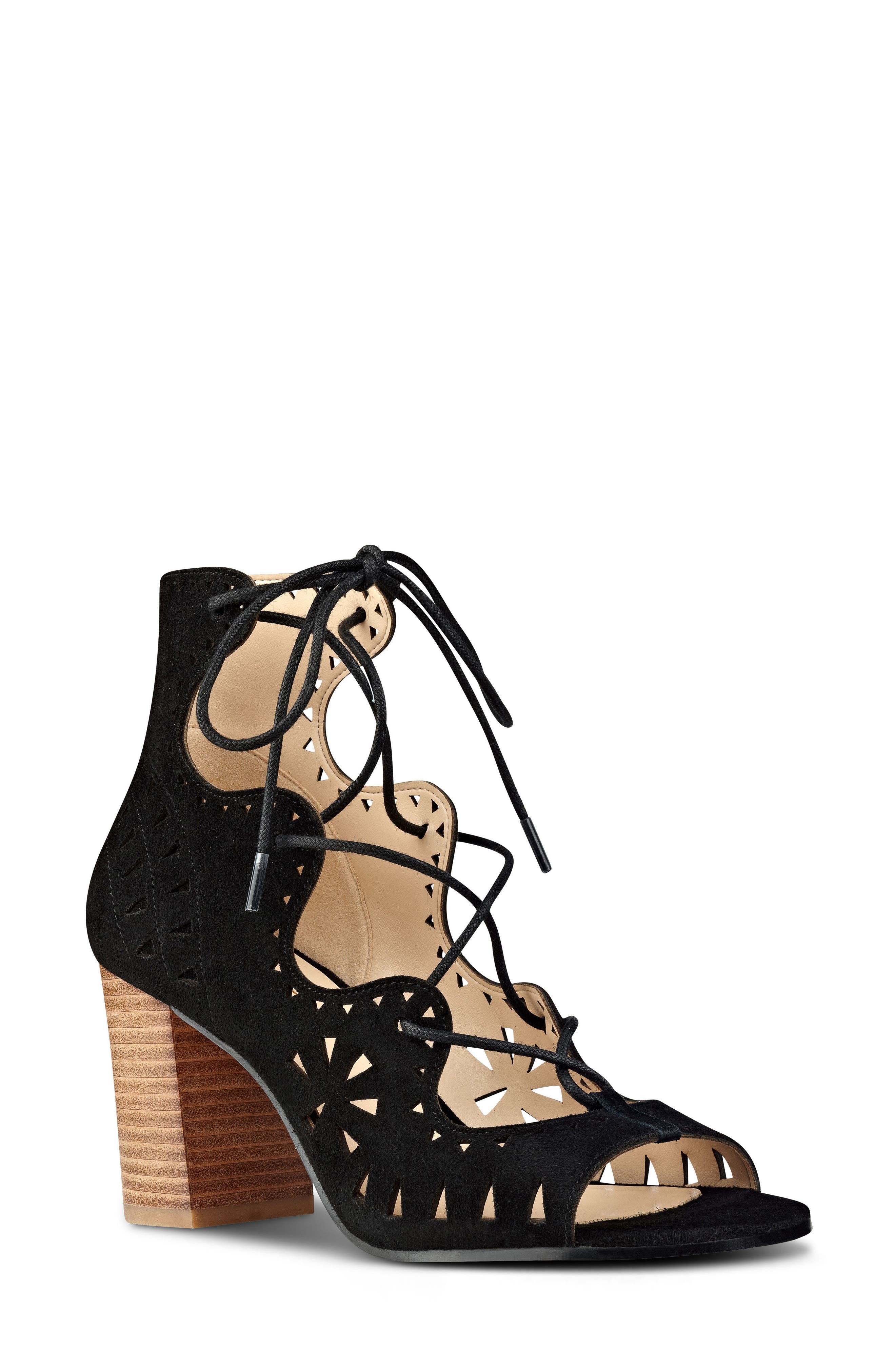 Nine West Gweniah Ghillie Lace Gladiator Sandal, Main, color, 