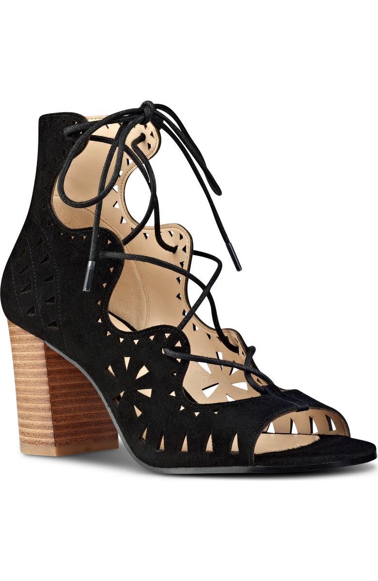 Nine West Gweniah Ghillie Lace Gladiator Sandal, Main, color,