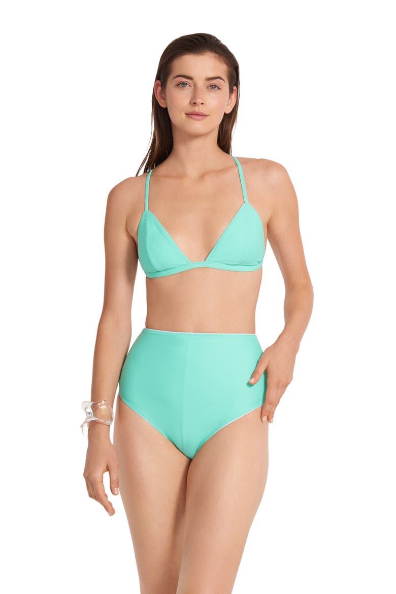 The Reversible High Waist Bottom, Main, color, White/Mint