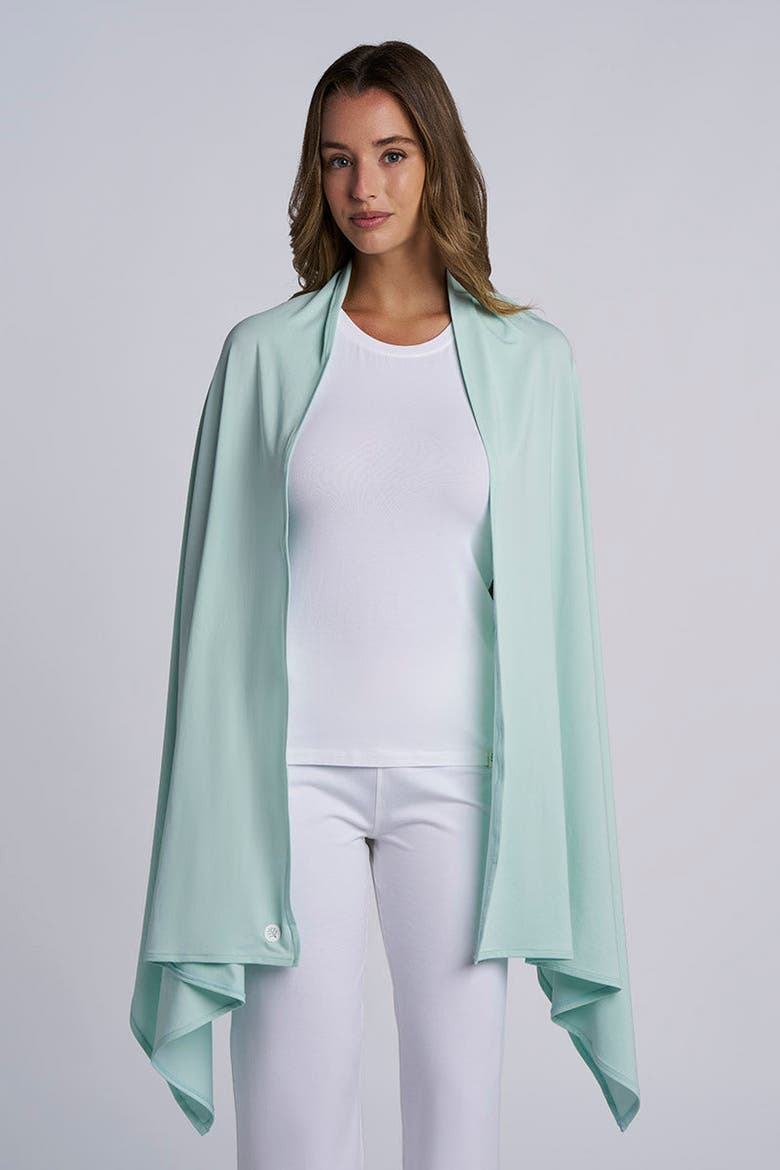 Bhakti Sun Shawl, UPF 50+ Sun Protection, Alternate, color, Misty Aqua