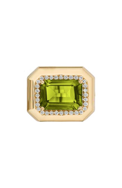 Goshwara Emerald Cut Ring In Green