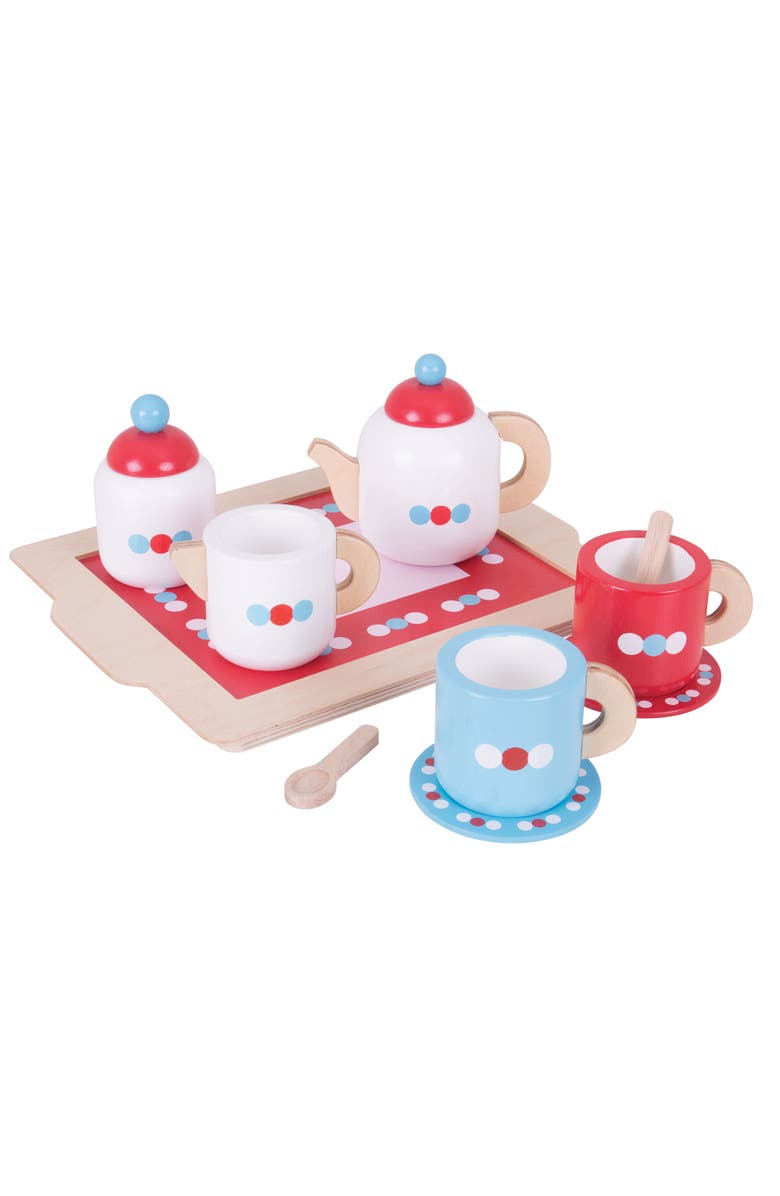 Bigjigs Toys Tea Set on a Tray, Main, color, 