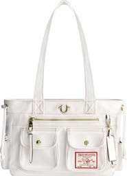 True Religion Multi-Pocket Denim Tote