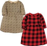 Hudson Baby Double Pack of Long-Sleeve Dress