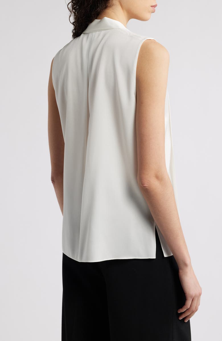 KOBI HALPERIN Tie Neck Sleeveless Stretch Silk Top, Alternate, color,