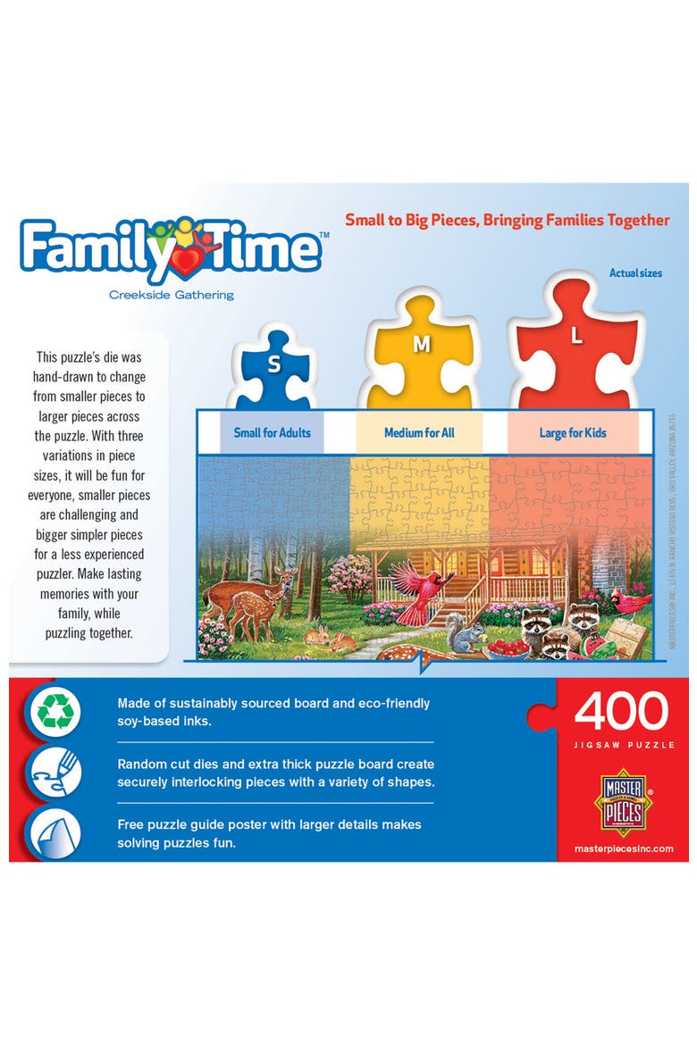 Creekside Gathering 400 Piece Puzzle, Alternate, color, Multicolor