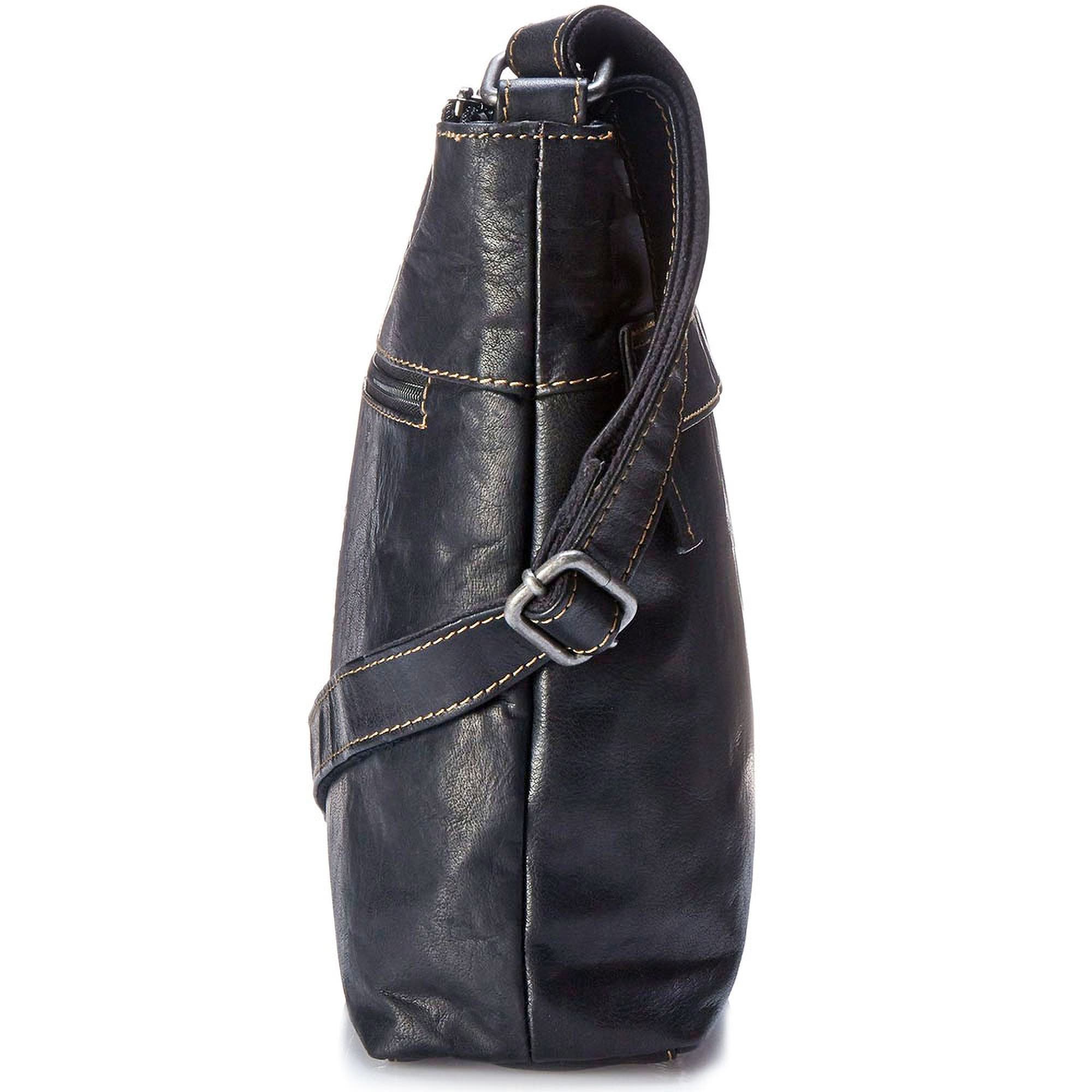 Voyager Zippered Crossbody Hobo Bag, Alternate, color, Black