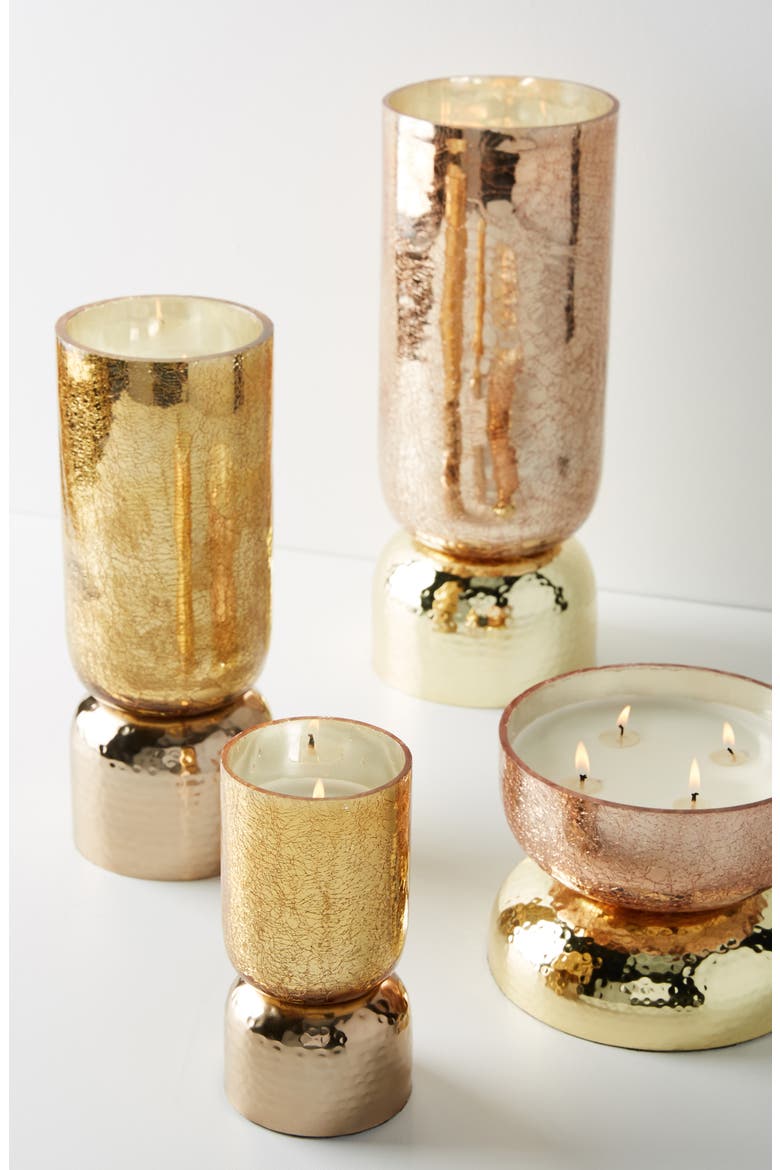 Anthropologie Large Gaia Candle, Alternate, color, BIRCH LEATHER
