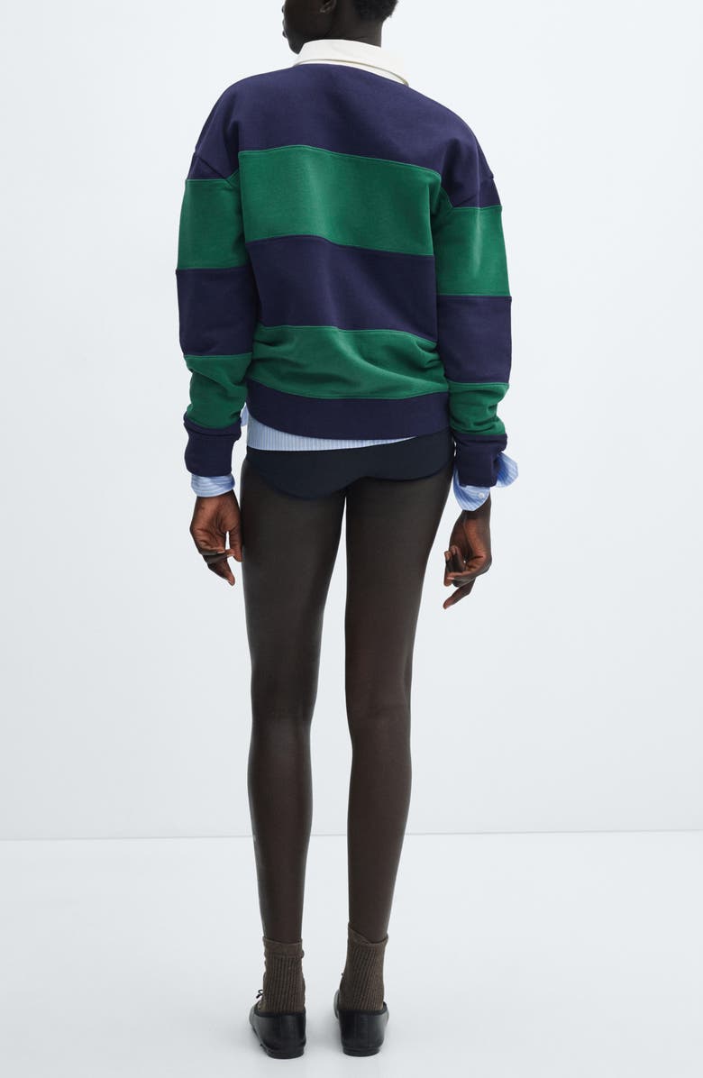 MANGO Oversize Long Sleeve Rugby Shirt, Alternate, color,