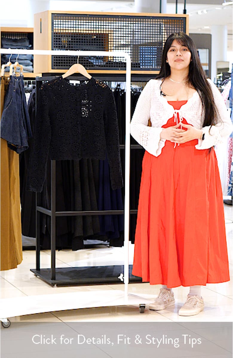 The Crochet Cotton Button-Up Cardigan, sales video thumbnail