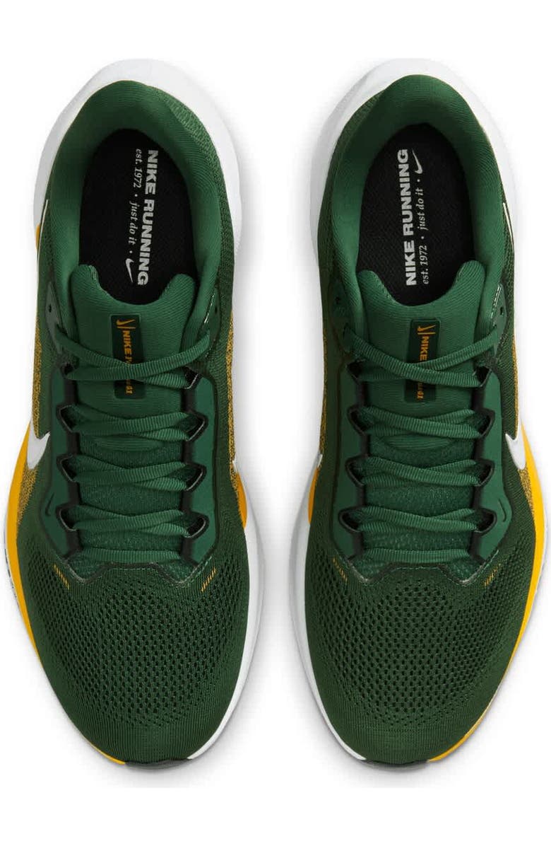 Nike Unisex Nike Green Green Bay Packers Air Zoom Pegasus 41 Sneakers, Alternate, color,