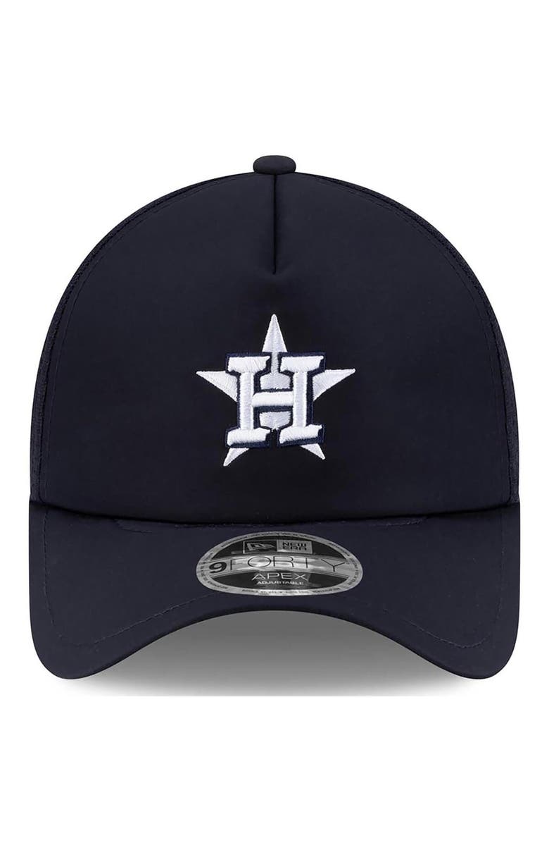 New Era Men's New Era Navy Houston Astros 2026 Batting Practice Apex 9FORTY Adjustable Trucker Hat, Alternate, color, Navy