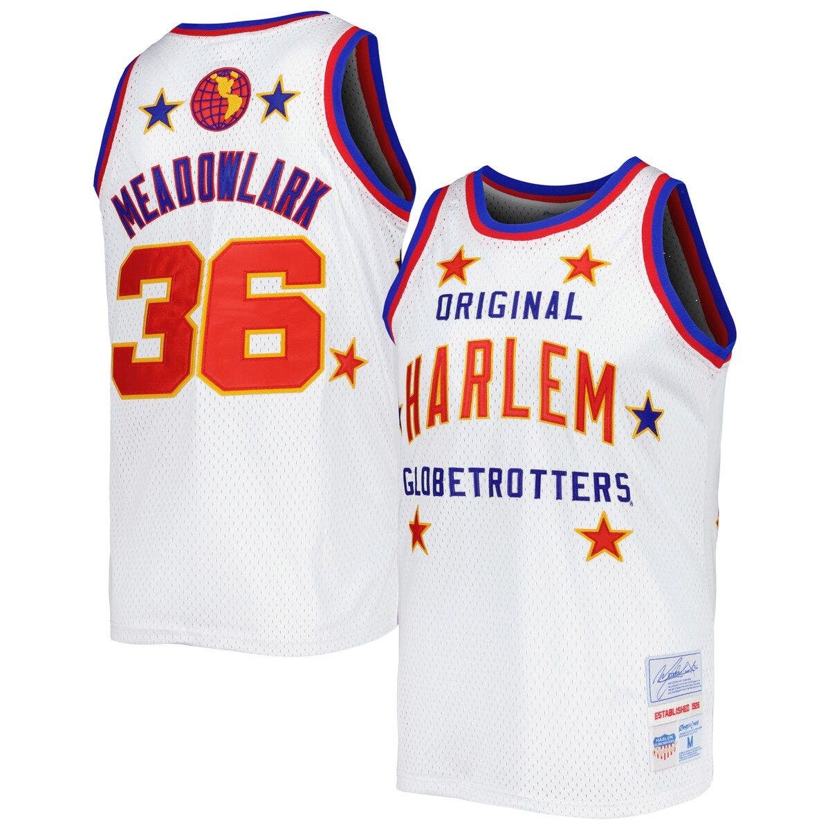 Men's Rings & Crwns Meadowlark Lemon White Harlem Globetrotters
