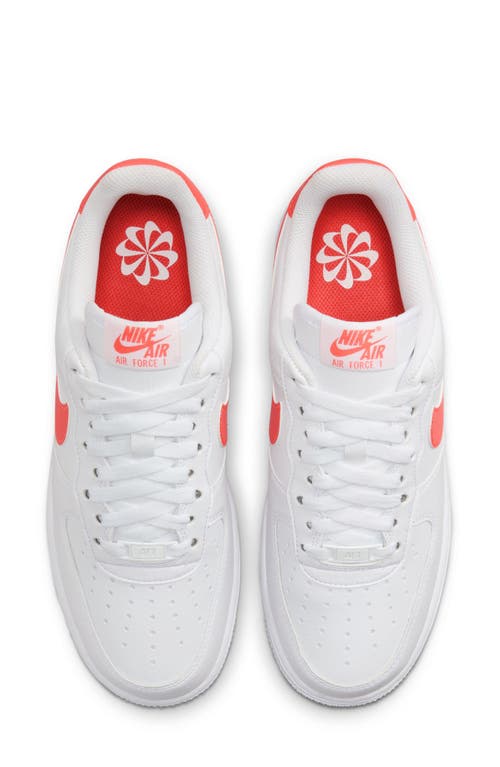 Nike Court Vision Low Sneakers In White/wild Mango