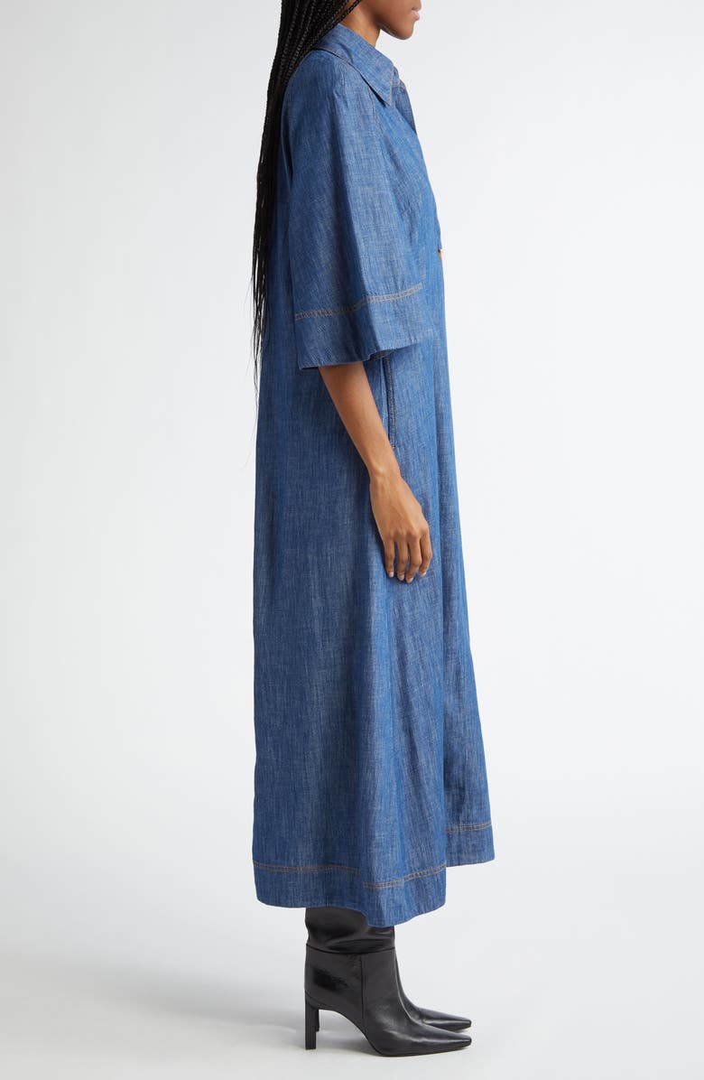Zimmermann Denim Maxi Dress, Alternate, color,