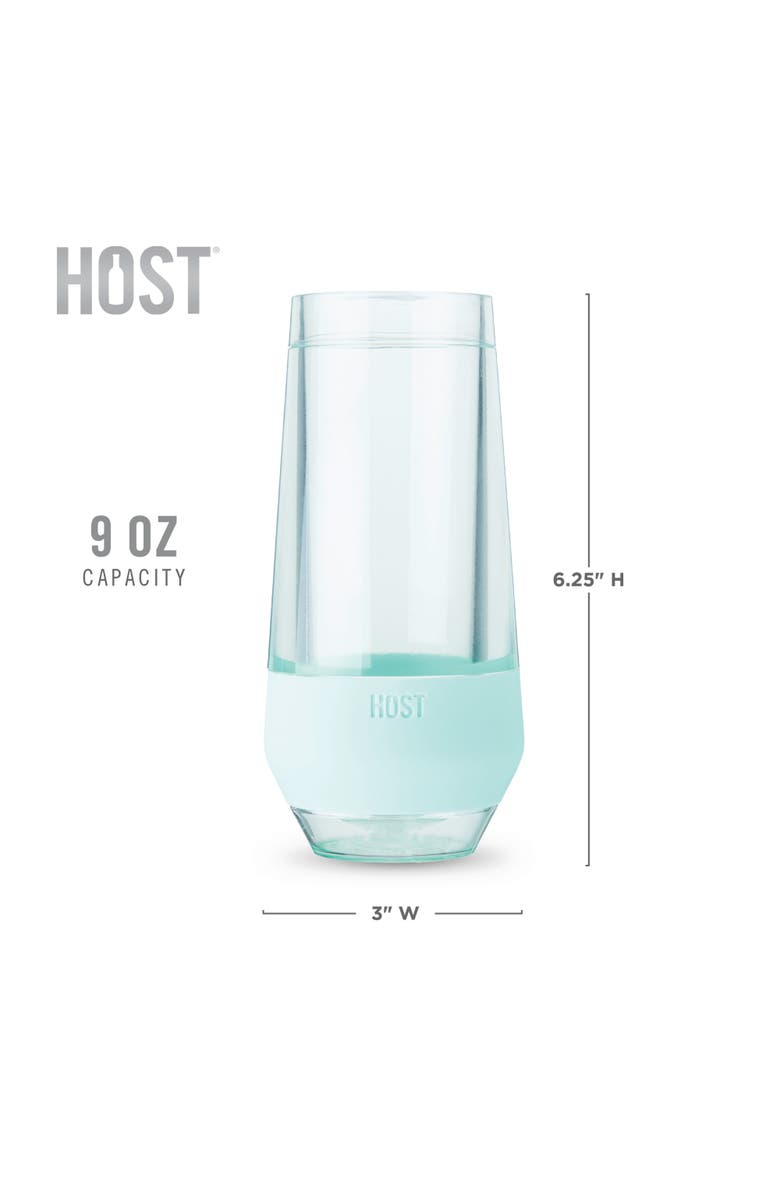 HOST Champagne FREEZE Cooling Cup Set of 2, Alternate, color, Tinted Seafoam
