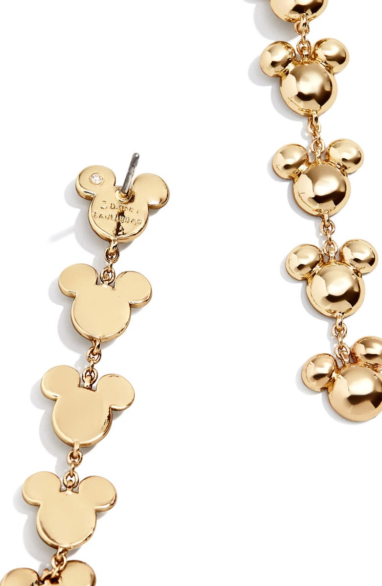 BaubleBar x Disney Domed Mickey Drop Earrings, Alternate, color, 