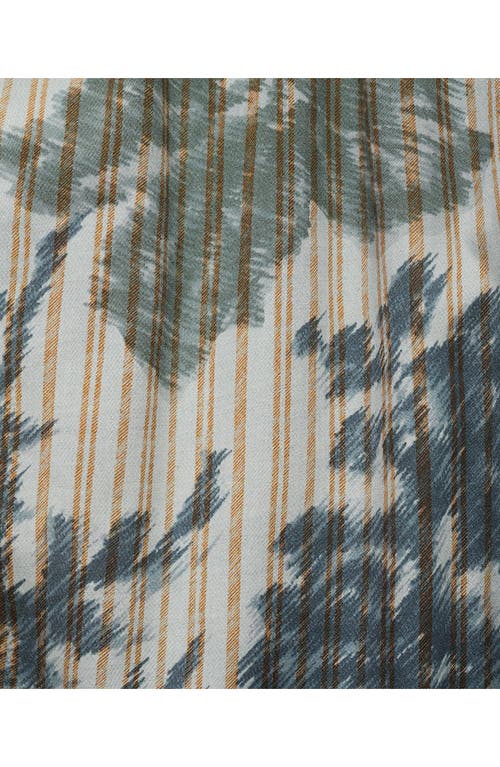 Mango Blurred Print Cotton Pajama Pants In Gray