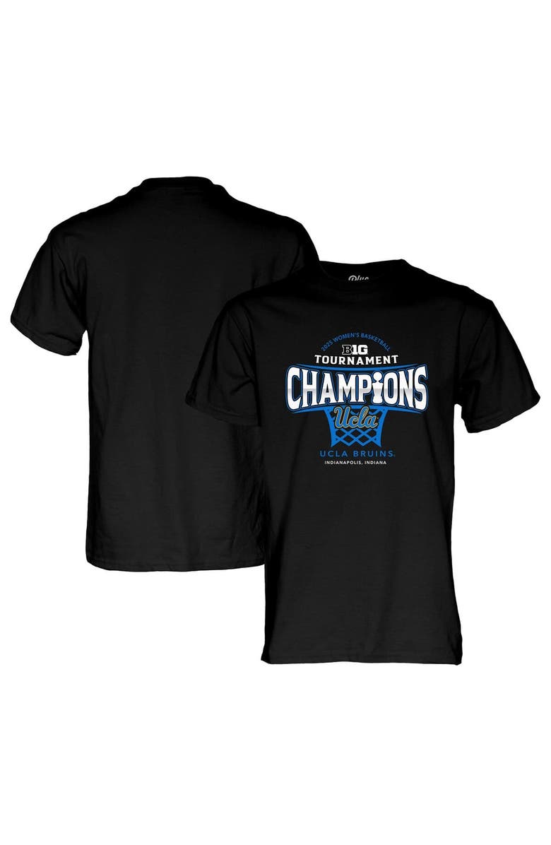 BLUE 84 Men's Blue 84  Black UCLA Bruins 2025 Big Ten Women's Basketball Conference Tournament Champions Locker Room T-Shirt, Main, color, Black