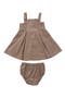 Corduroy Jumper Dress & Bloomers