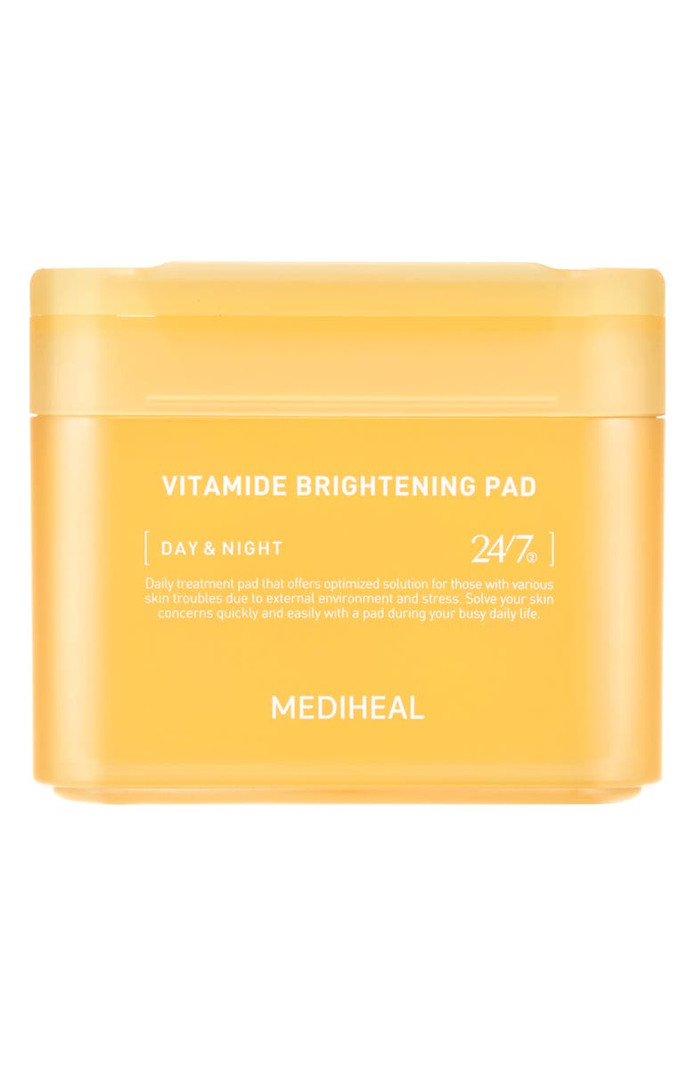 MEDIHEAL Vitamide Brightening Pads, Main, color, Yellow