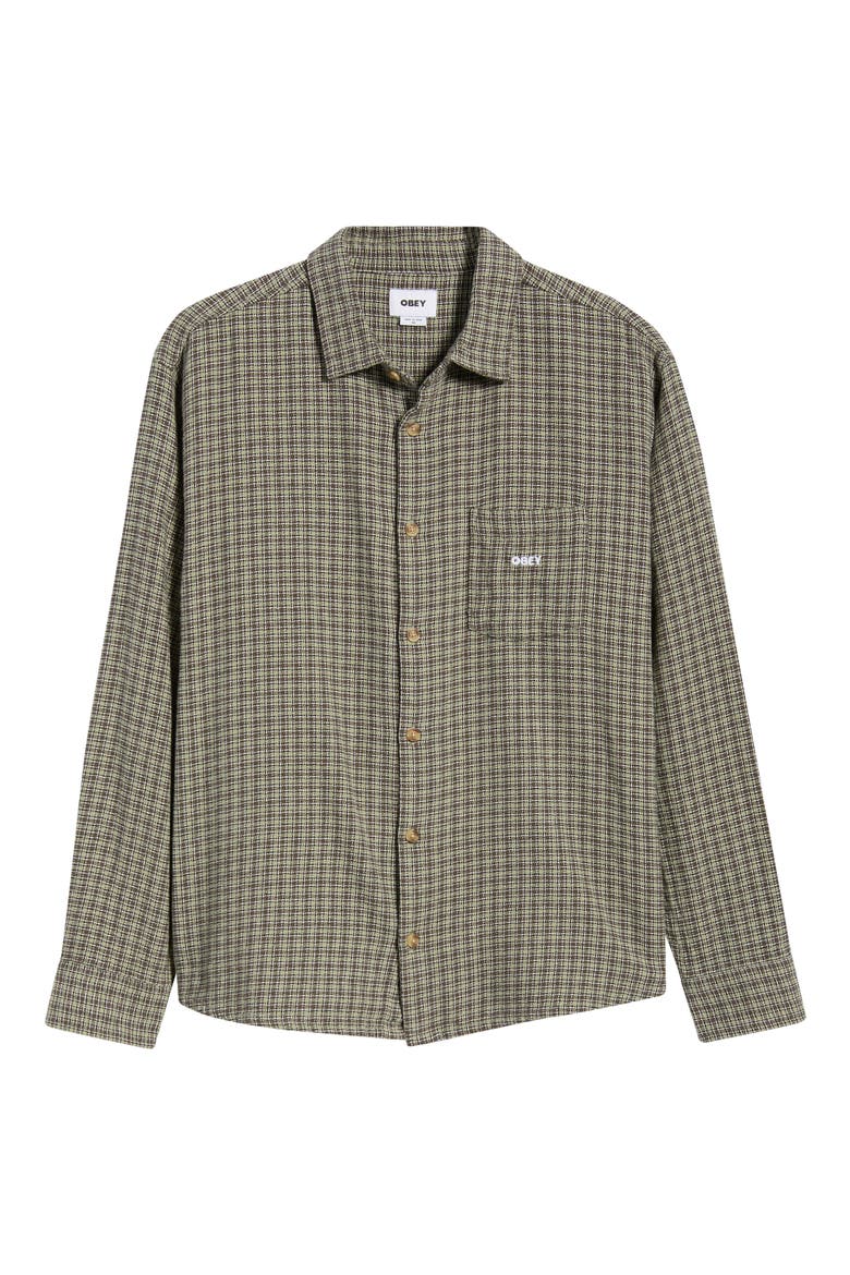 Bigwig Jack Plaid Cotton Button-Up Shirt, Alternate, color, ABBEY STONE MULTI