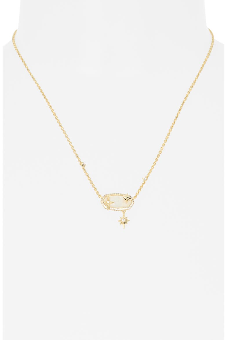 Elisa Star Pendant Necklace, Alternate, color, GOLD CRYSTAL IVORY ILLUSION
